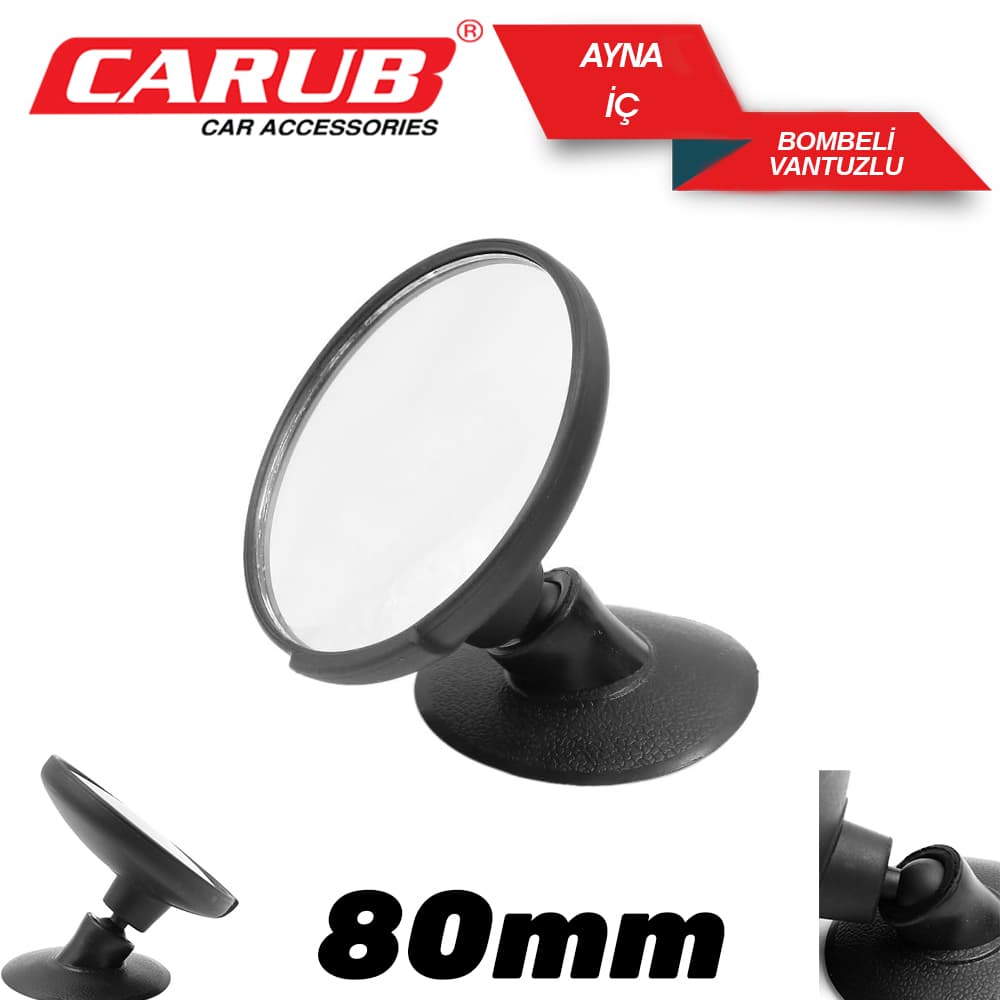 Ayna İç Vantuzlu Bombeli Yuv.8cm Vakum K.