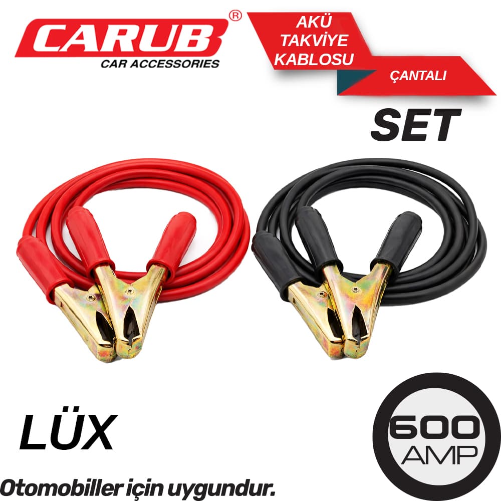 Akü Takviye Kablo 600A  SET Çantalı
