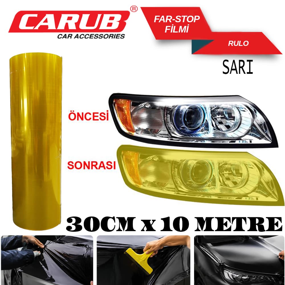 Far-Stop Filmi 30CMX10M Sarı