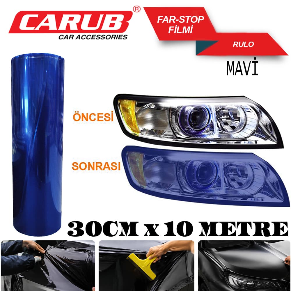 Far-Stop Filmi 30CMX10M  Mavi