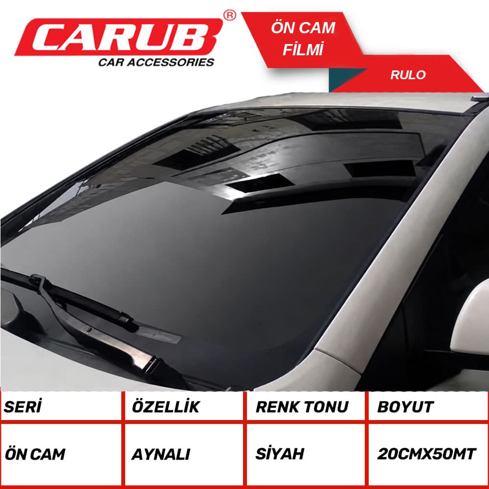 Cam Filmi Ön 20cmx50m Siyah-Aynalı BK-S