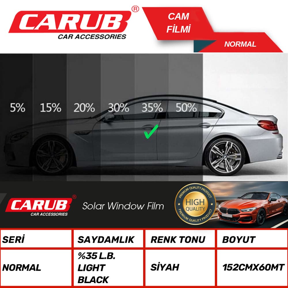 Cam Filmi 152cmx60M L.Black%35 BK40