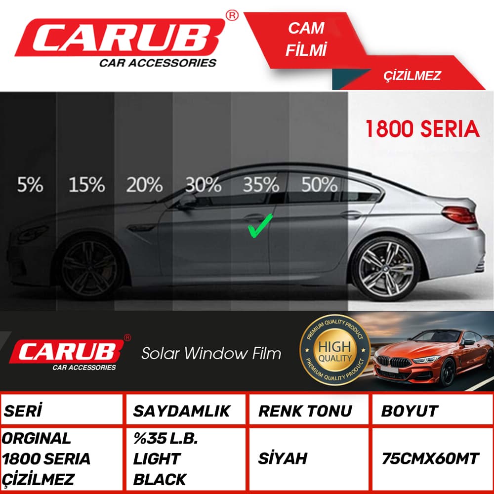 1800 SERIA ORJ Çizilmez Film75X60%35 L.Black
