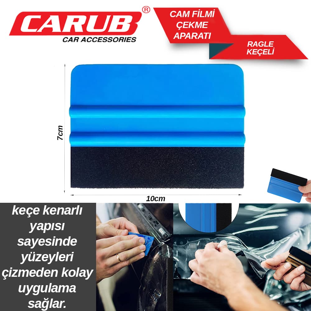 Cam Filmi Çekme Aparatı Ragle Keçeli