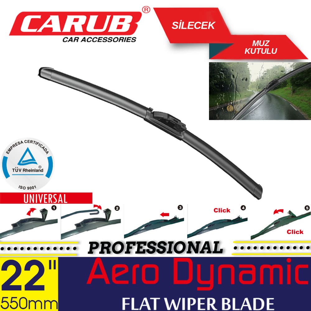 Silecek 550mm 22 inch Muz Kutulu