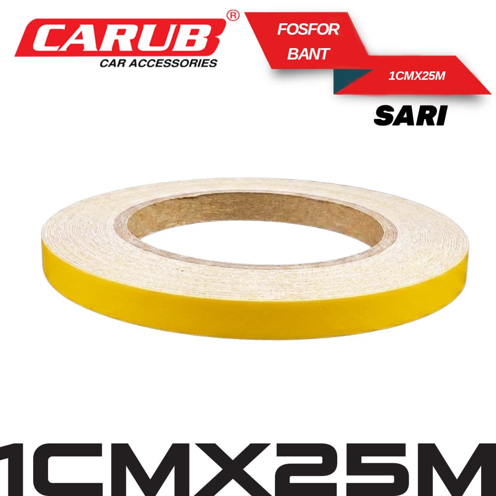 Fosforlu Bant 1cmx25M Sarı