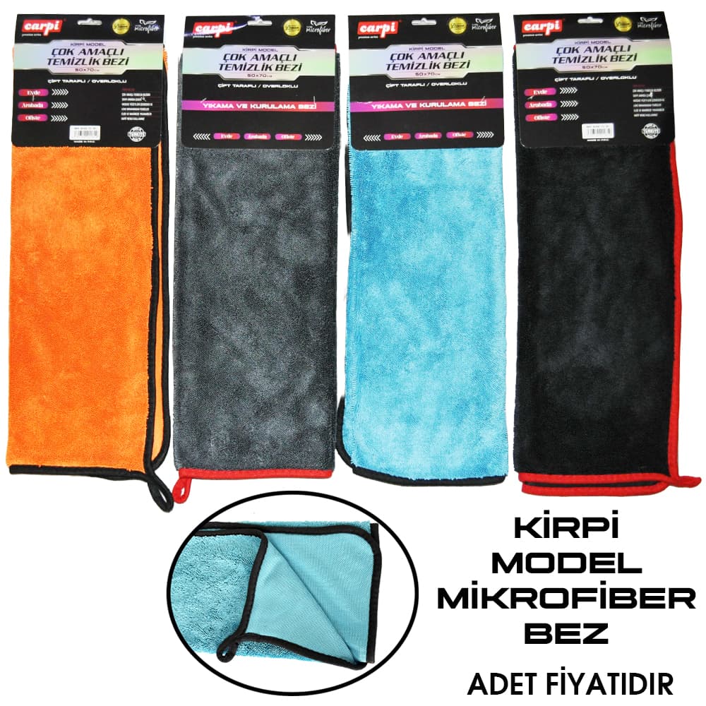 Kirpi Model Mikrofiber Bez Çift Yönlü  50X70