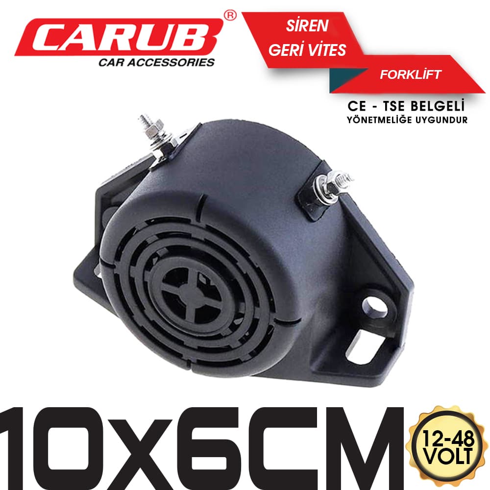 Siren 12-48V Gerivites Forklift 10x6Cm