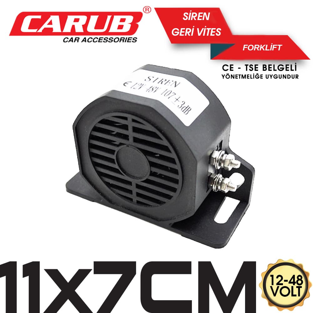 Siren12-48VGerivites Folktif11x7Cm CE-TSE Lİ
