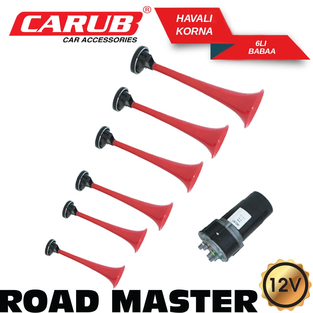 Korna 12V 6Lı Road Master BaBaa