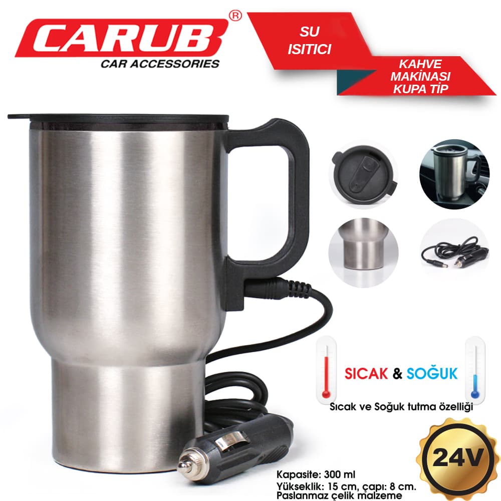 Su Isıtıcı 24V  Kahve Makinası Kupa Tip