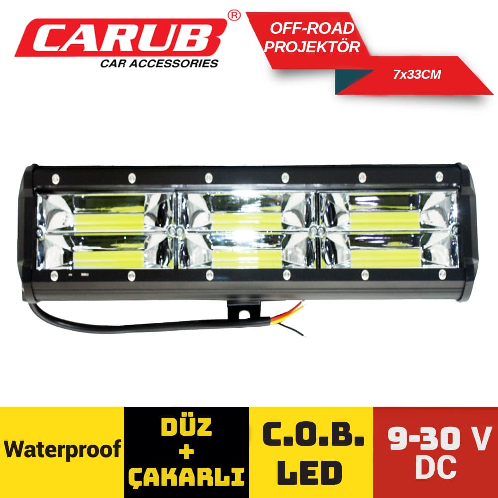 Off-Road Projektör 9-30V COB Çakar 7x33cm B