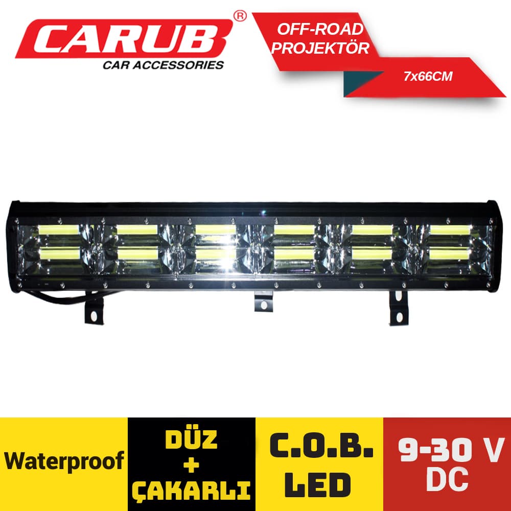 Off-Road Proj 9-30V C.O.B  Çakarlı 7x 66cm B