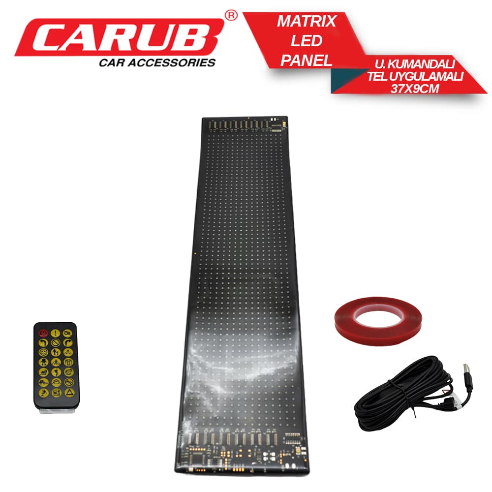 Matrix Panel Led 37x9cm U.K Tlf.Uygulamalı